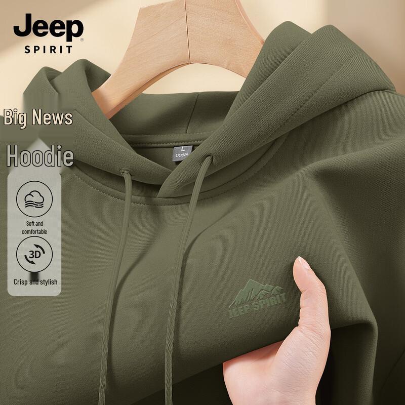 JEEP SPIRIT Men's 2025 Loose Fit Hooded Sweatshirt