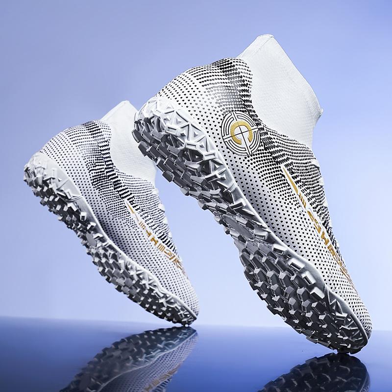 Wysokiej Jakości Profesjonalne Buty Piłkarskie TF/FG Męskie Buty Piłkarskie Chłopięce Korki Treningowe Na Zewnątrz Odporne Na Zużycie Buty Sportowe