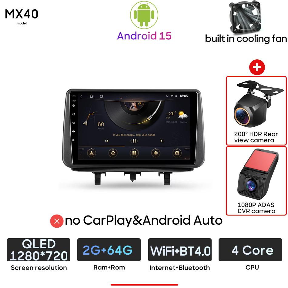 Android pour Opel Meriva B 2009 - 2014 lecteur multimédia de voiture Carplay unité principale automatique Radio vidéo stéréo Navigation GPS 2din