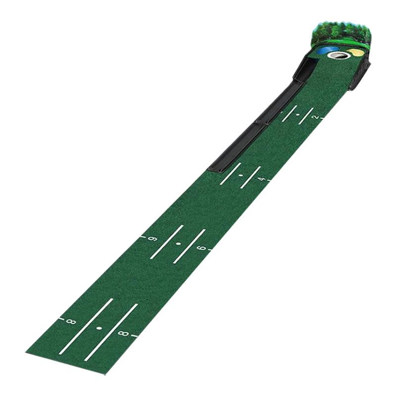 

Automatic Ball Return Golf Putting Mat with Distance Scale & Putter