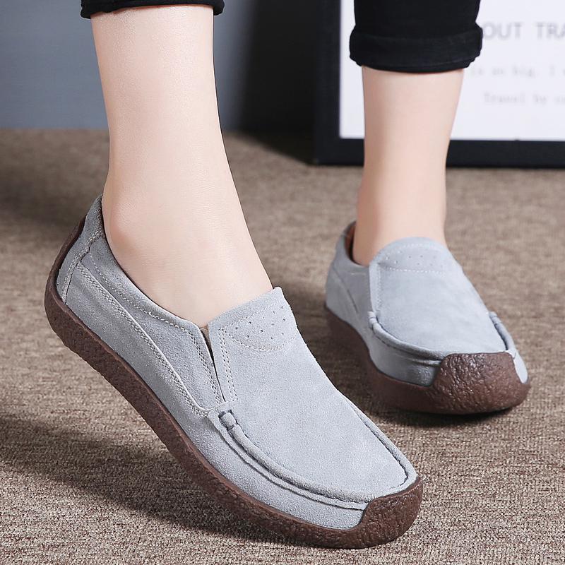 Spring Autumn Light Womens Flat Shoes New Comfort Plus Size White Womens Vulcanize Shoes Hollow Casual Women Loafers
