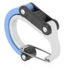 Outdoor Aluminum Alloy Carabiner Clip and Hook Mini for TravelLuggageSmall BagsBlue