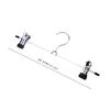 10pcs Stainless Steel Clothespin Pants Clamp Non-slip Trouser Hanger Practical Multi-function Durable Exquisite with Swivel Hook