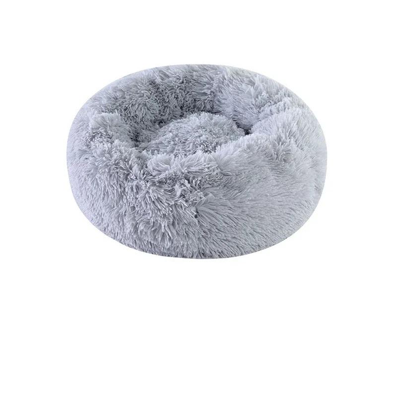 Home Plush Pet Nest Winter Cat Nest Dog Nest Warm Detachable and Washable Round Cat Nest Pet Bed Seasonal Universal Decoration