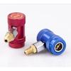 2pcs Car Air Con Connector For A/C Manifold Gauge Adapter R1234yf Low/High Pressure Couplers Set