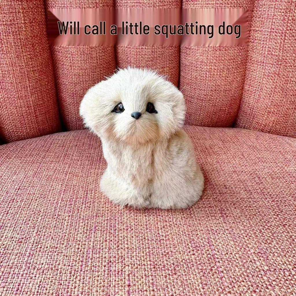 Barking Cat & Puppy Plush Toy - Educational Animal Doll for Kids