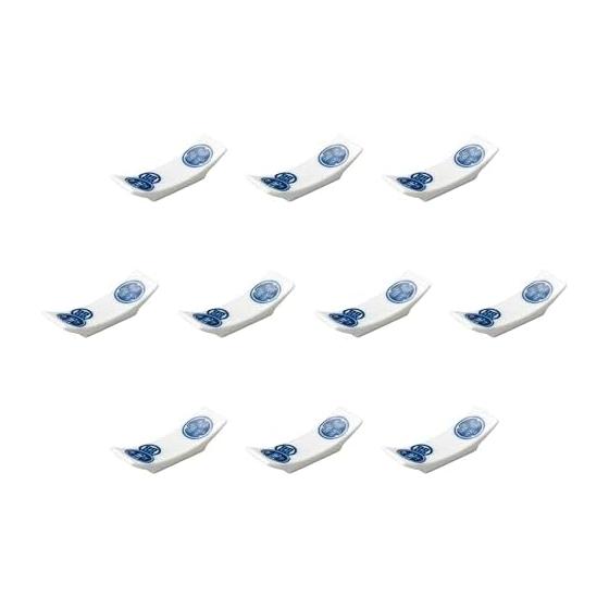 10-Piece Set Monpei-Gata Chopstick Rest by Setomonohonpo