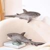 Shark Plush 60cm Cartoon Simulation Shark Toy Soft Stuffed Marine Animal Doll for Kids Boys Girls Nursery Home Desk Bed Sofa
