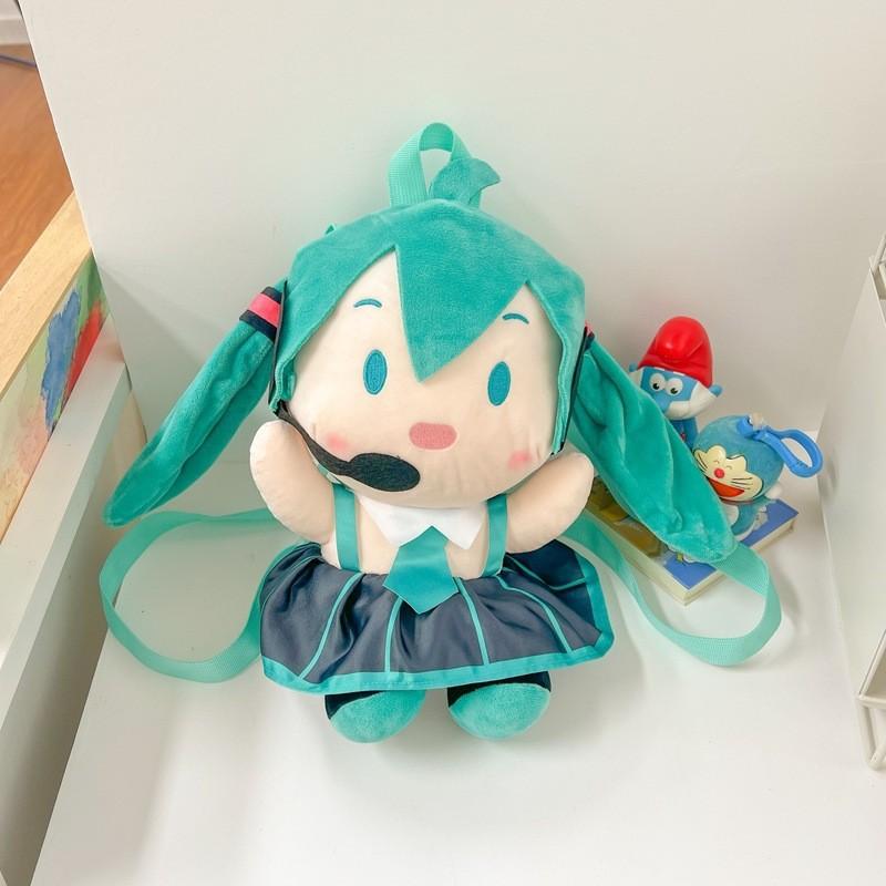 Soft Hatsune Miku Plush Anime Backpack With Breathable Design For Gift Girls