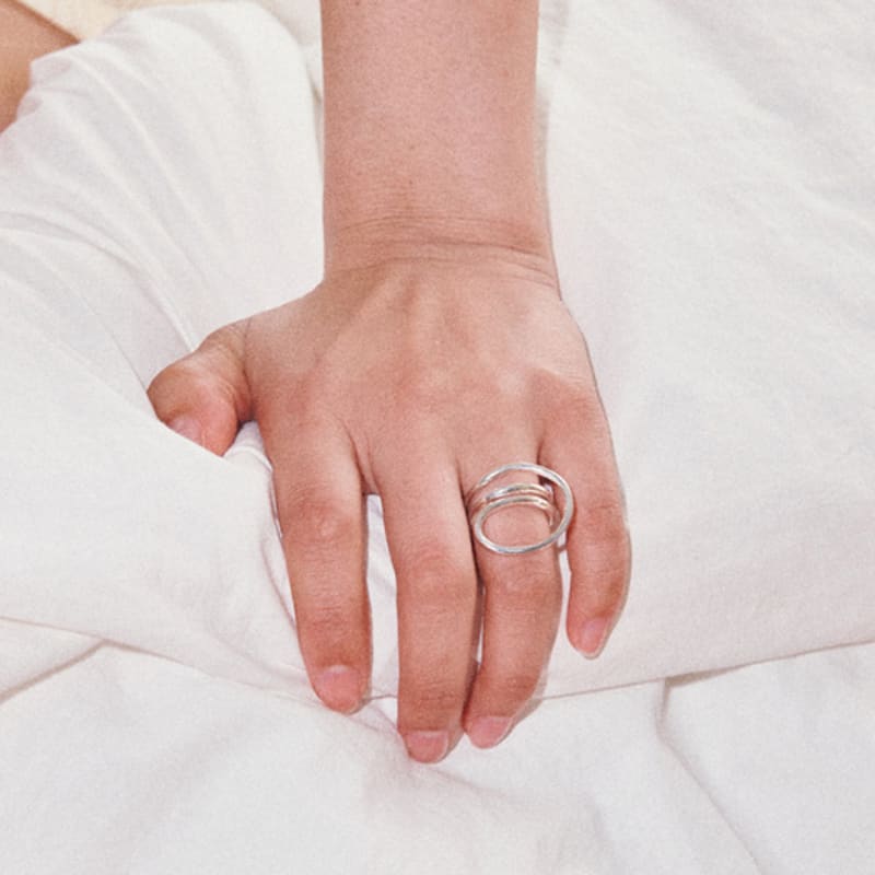 August Harmony 925silver Melody Wire Ring