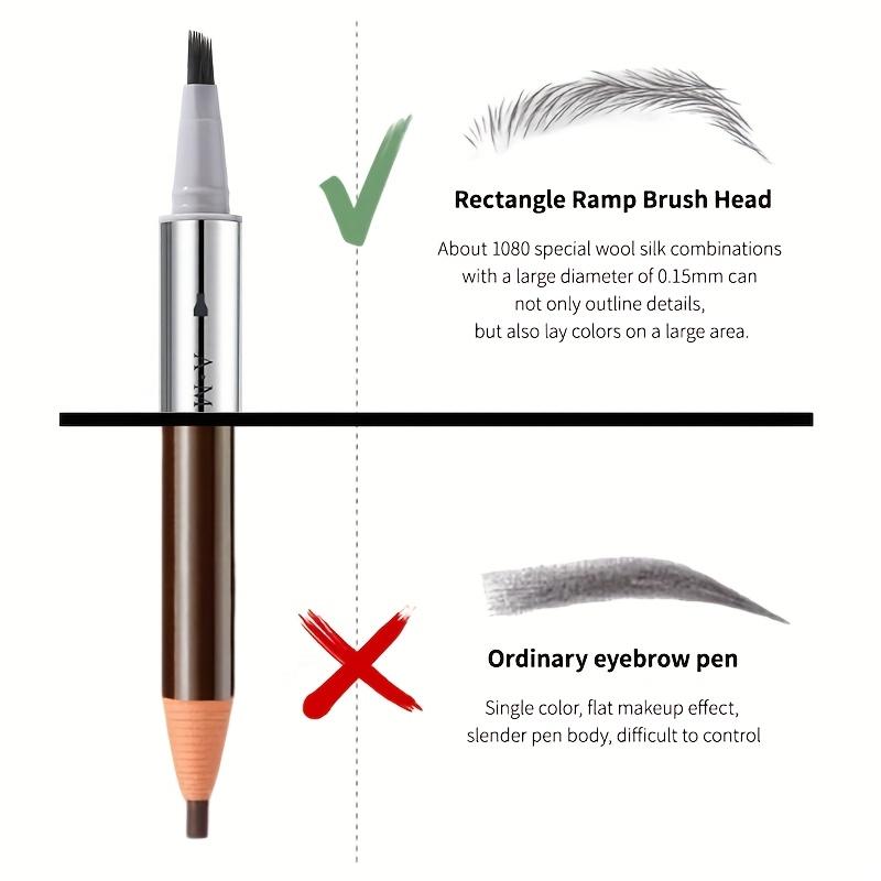 1PC soft and quick-drying water-based eyebrow pencil, fashionable and smart eyebrows, long-lasting waterproof, super fast drying, instant setting