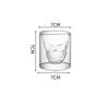 Skull Glass Cups 25/75/150/250ml Crystal Clear Creative Designer Party Bar Vodka Beer Drinking Glasses Unique Novelty Gift