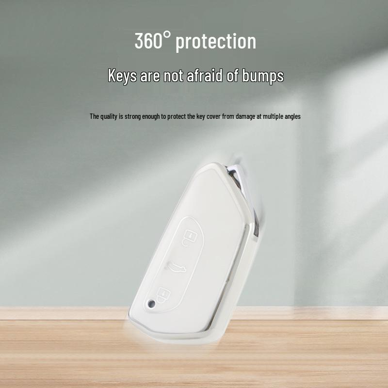 Ultra-Dünne TPU Schlüsselhülle für Volkswagen: Passend für Lamando, Teramont, ID.4 X, Viloran, Lanjing, ID.3/ID.6 X, Golf - Unisex