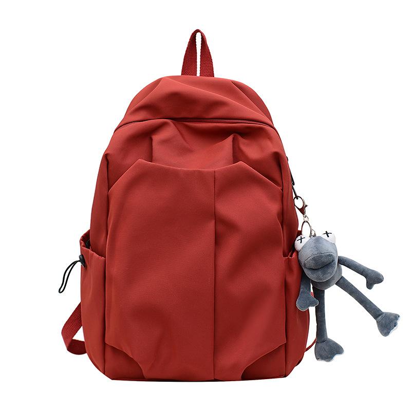 Schoolbag Nylon Backpack Women's 1011 New Large Capacity Fashion School Bag Boys College Student Backpack Lightweight Travel Bag