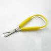 8 Inch Colored Plastic Elastic Scissors Paper Cuttings Scissors Safety Ring Scissors U Shaped Automatic Rebound Scissors