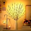 Bendable Fairy Lights Battery Operated Willow Branches Lights LED Simulated Tree Branch Light  Home