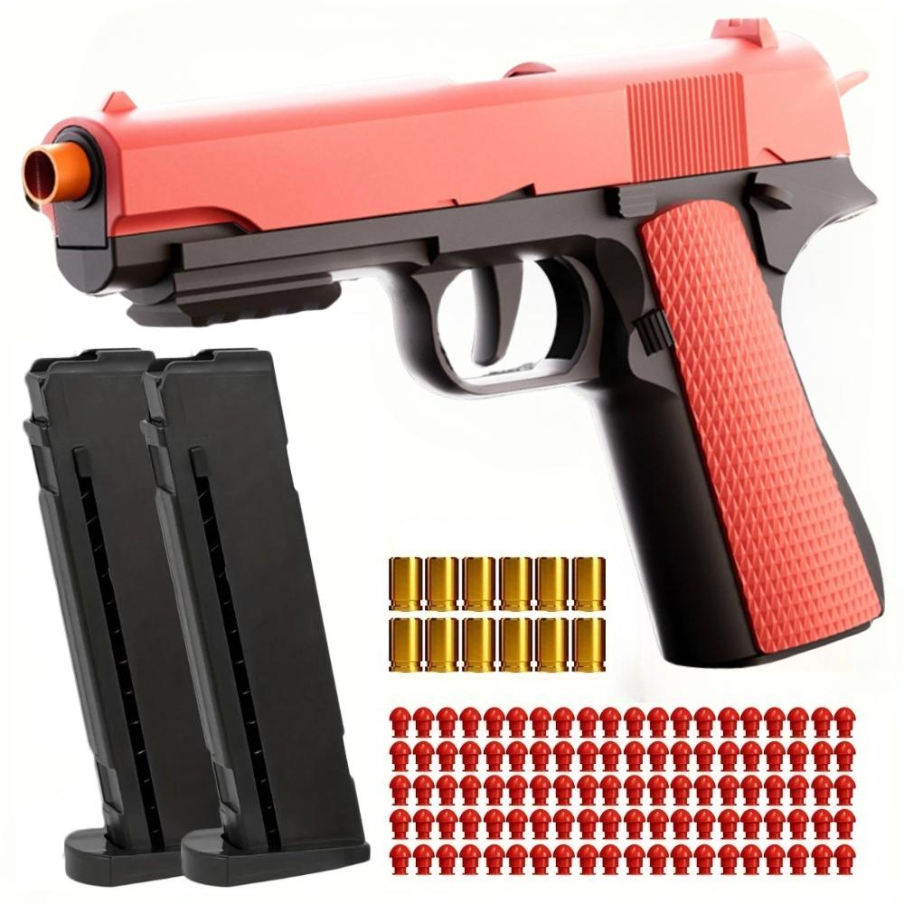 Colt 1911 Nábojnice Měkká Kuličková Pistole Lze Střílet Hračka Pistole Plně Automatická Pistole Střílečky Pro Kluky Děti Vánoční Dárek