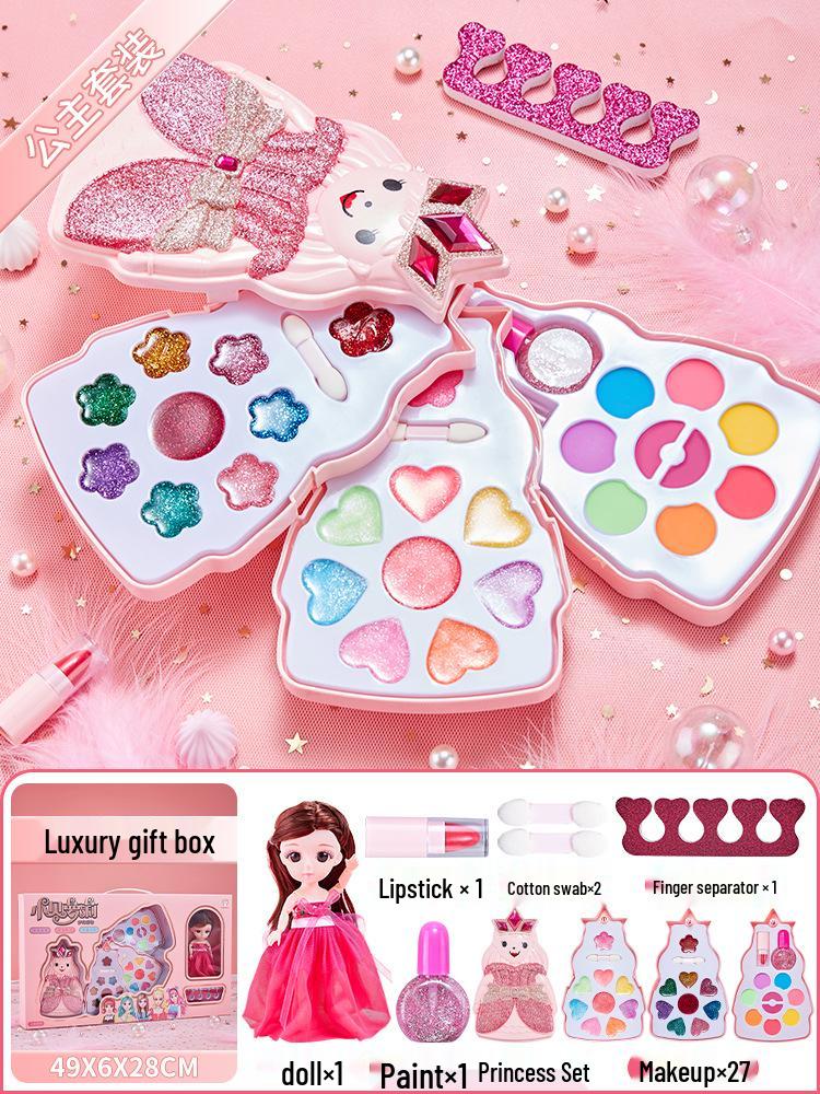 Kids' Makeup Set for Ages 3-6: Genuine Girls' Playhouse Toy with Lipstick 012/013