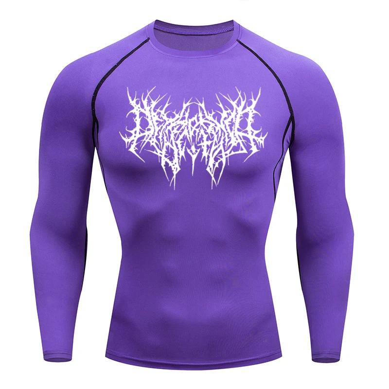 Men's T-shirt Men Running Sport T Shirt Men Compression Fitness Tops Tee Quick DryTight Training Gym Sport Running Shirts Jersey