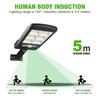 128 COB Solar Street Lights Outdoor Security Light Wall Lamp Waterproof PIR Motion Sensor Smart Remote Control Lamp 500-1000W
