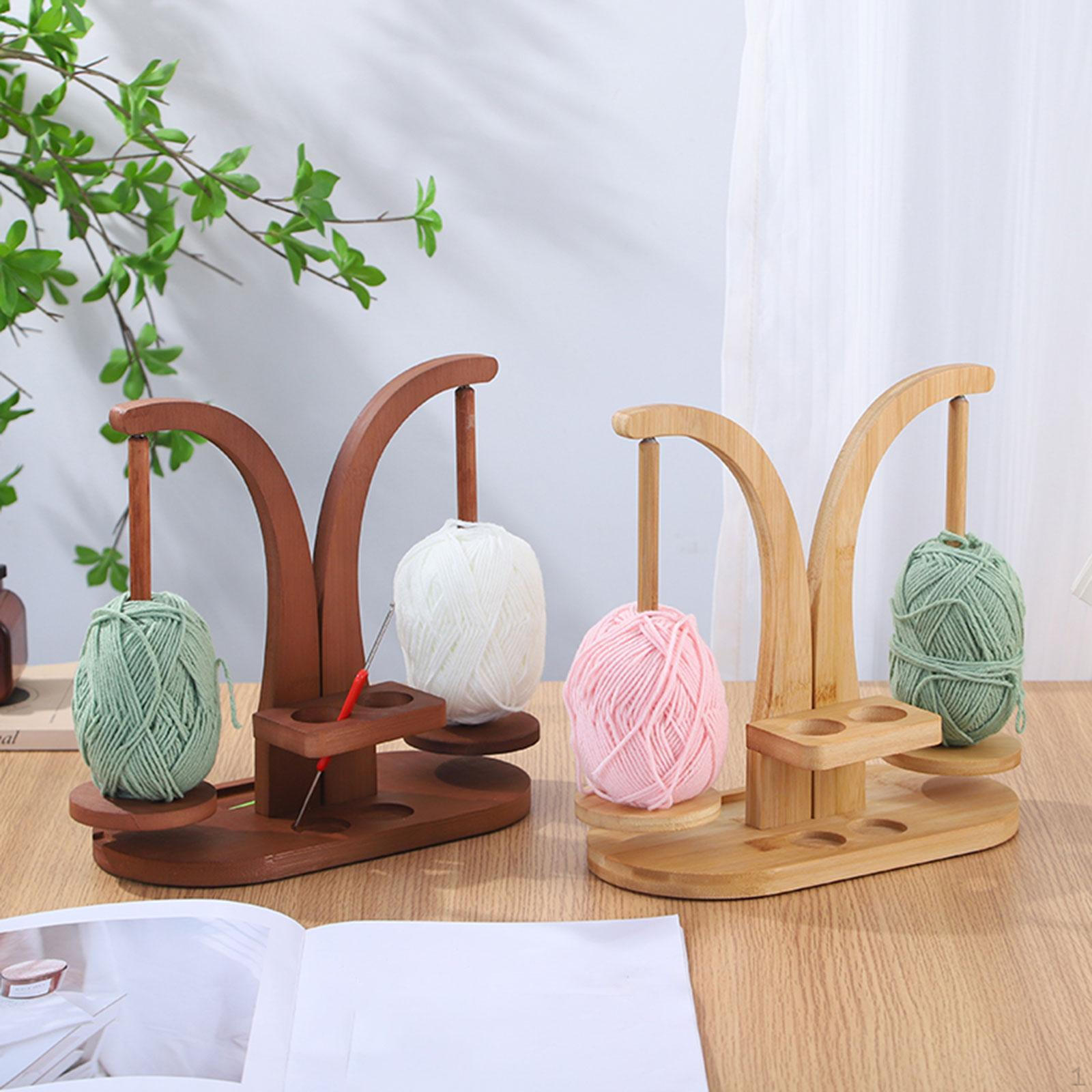 

Диспенсер для пряжи, держатель для вязания крючком, рукоделия, для женщин Bamboo Color