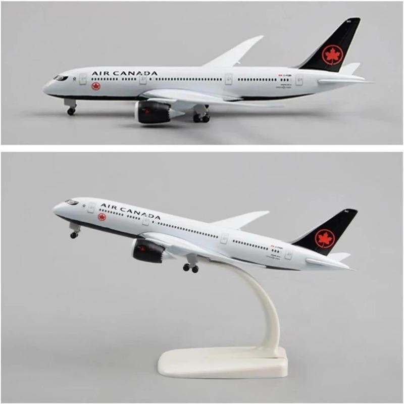 16/20CM  Air Canada 787 Aircraft Model,Zinc Ally 1:400 Airplane Aircrafts Boeing B787Air Canada Plane Model Display Collection