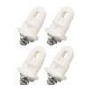 4 Pcs Front Bumper Retaining Clip 743712 Good Stability Fixing Clamp Replacement for Citroen C5