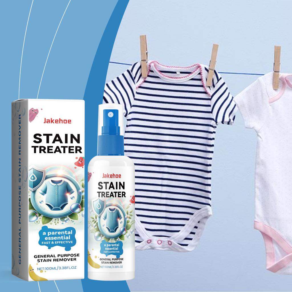 100ml Portable Stain Remover Spray Baby Clothes Spray Vegan for Sensitive Skin Fast Stubborn Stains Stubborn Stains Quick