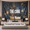 Custom Name Text Tapestry The Cure Personalized Polyester Wall Tapestry For Bedroom And Room