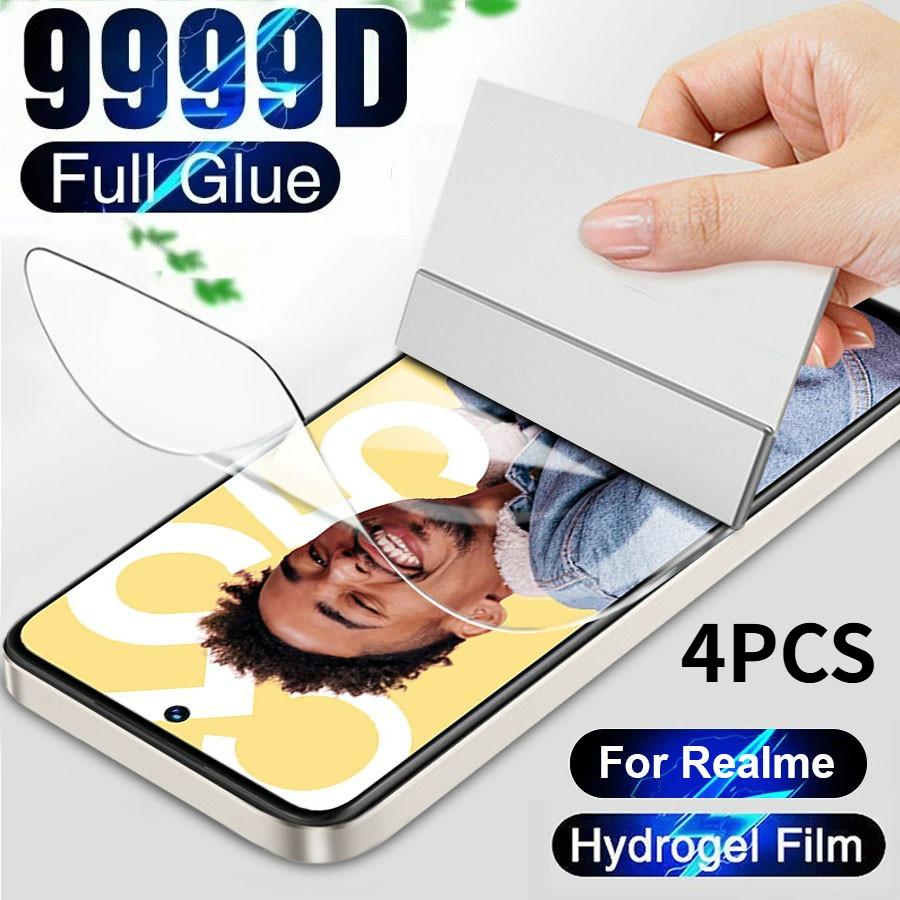 

4PCS For Realme Note 60 60x 50 C75 C75x C67 C55 C65 C63 C61 C53 C51 C35 C30s C31 C33 C25s C21Y C25Y Front and Back Soft Hydrogel Screen Protecto film Realme C2 білий