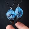 JMXD-Love Muntele Zăpezii Rășină Pandantiv Luminos Colier Luminos Personalizat Handmade Cuplu, Cadou de Ziua de Naștere