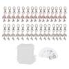 30 Sets Angel Keychain Pink White Angel Bell Pearl Keychain Baby Shower Party Decoration Gift Bag Tag Key Pendant Favors
