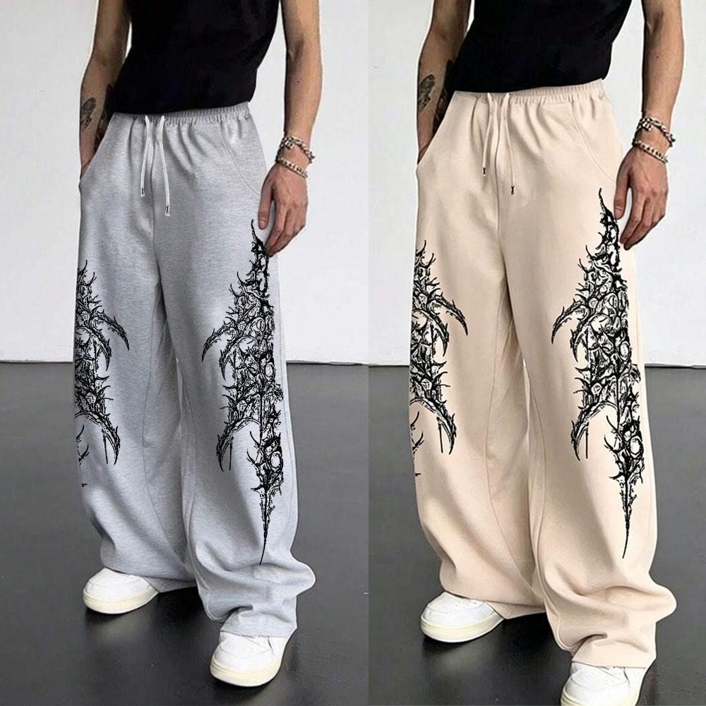 Europäische und Amerikanische Herren Freizeit Sport Gerade Hosen Street Trend Kordelzug Taille Jogginghosen