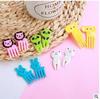 Animal Farm Mini Bento Picks: Cute Plastic Fruit Forks for Children's Bento Decoration