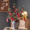 Persimmon & Pomegranate Artificial Floral Arrangement for Living Room Blessings & Entrance Decor