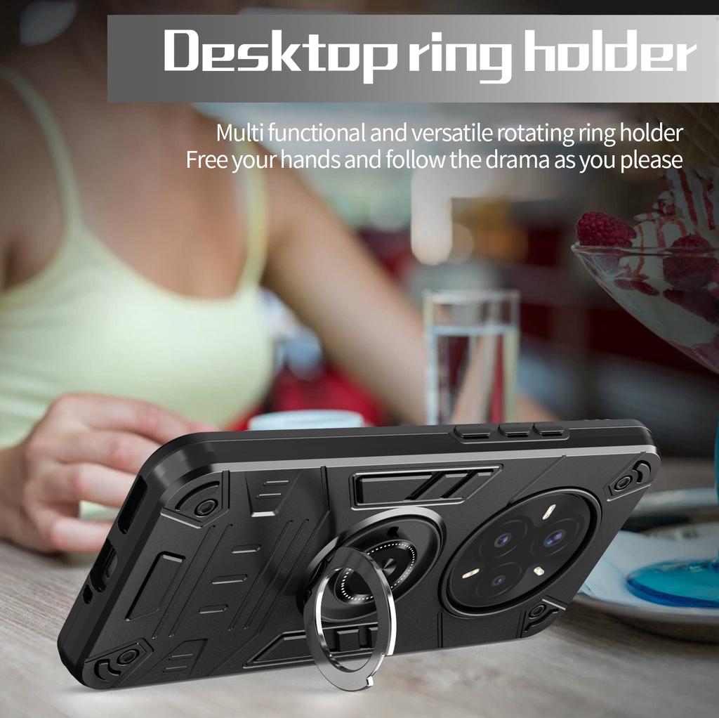 Case For OPPO Realme 14 Pro /Plus + 14 14X Armor Shockproof Ring Stand Holder Shell Coque Fundas