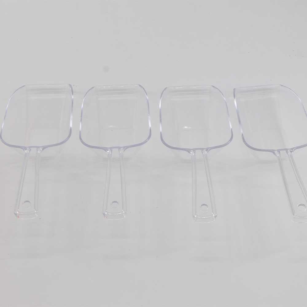 Square Mouth Ice Scoop Food Grade Plastic Kitchen Gadgets Safe Mini Ice Shovel  Birthday Wedding