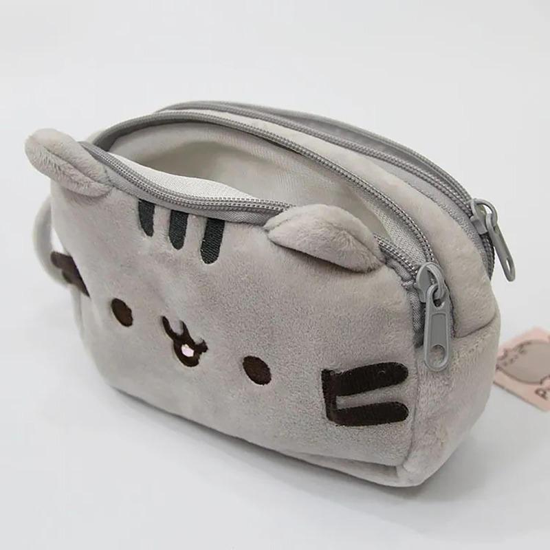 Napping Cat Cute Cat Double Layered Practical Pen Bag Student Stationery Box Storage Bag