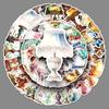 50pcs Retro Desk Lamp Graffiti Stickers - Creative Waterproof Decor for Water Bottles & Phone Cases