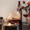 Crystal Red Wine Decanter: Elegant Rotating Glass with Luxury Design for Home Use