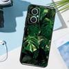 Housse verte feuilles Monstera pour OPPO Reno 14 F 13 12 11 10 Pro 11F 12F 13F 7 8 Lite Étui OPPO Find X9 X8 X6 X5 Pro