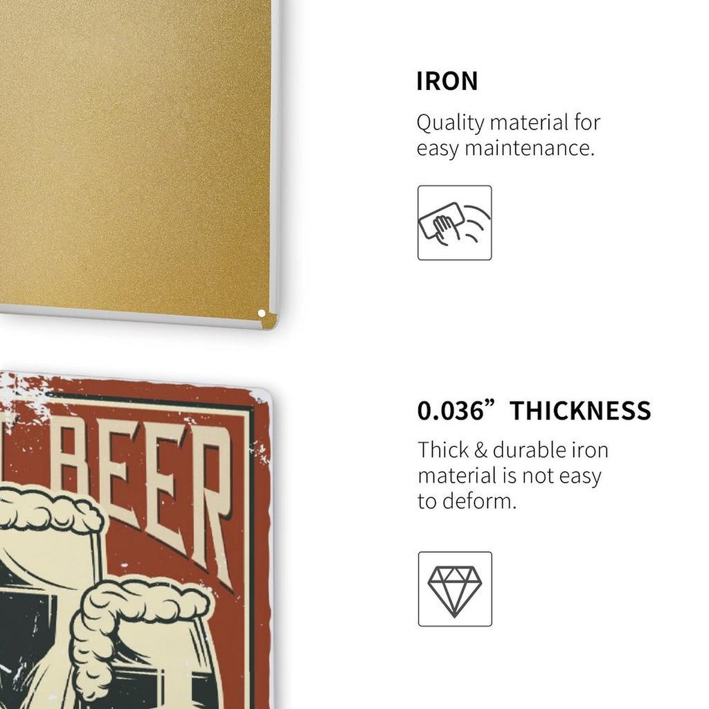 1Pc Vertical Tin Wall Poster Metal Sign Decor 2030cm / 3040cm Retro Style Home Bar Garage Cafe Kitchen Living Room