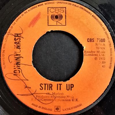 7inch Record JOHNNY NASH - Stir It Up / Cream Puff CBS7800 CBS UK Reggae, Ska & Dub Used