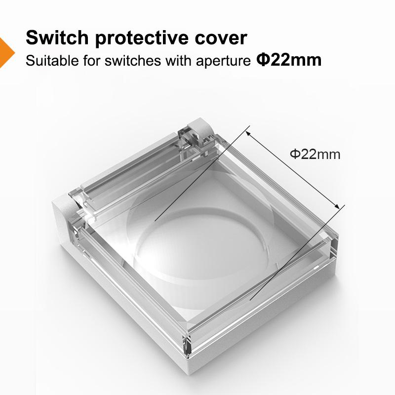 12Mm 16Mm 19Mm 22Mm 25Mm High Head Button Switch With Cover Transparent Protective Cover Waterproof
