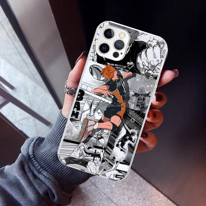 

Haikyuu Oya Volleyball Anime Phone Case For iPhone 17 Air 11 13 Mini 14 15 Plus 16 12 Pro Max 16E SE 7 8 Pattern Soft TPU Back C iPhone 13 Mini