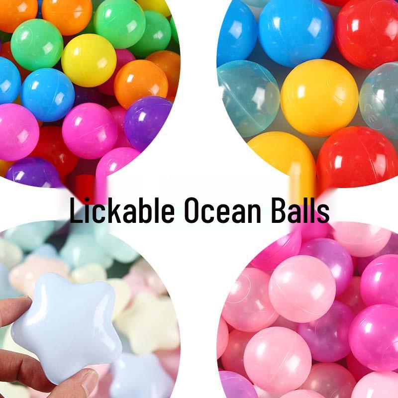Balles en plastique colorées à mâcher pour aires de jeux