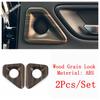 Gear Shift Water Cup Panel / Window Lift / Armrest Box Cover Trim For Toyota Crown  2024 2025 Wood Grain Look Accessories
