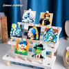 Hot Famous Painting Building Blocks With Wooden Easel Diamond Bricks Educational Toys DIY Decorations Birthday Kids Gifts