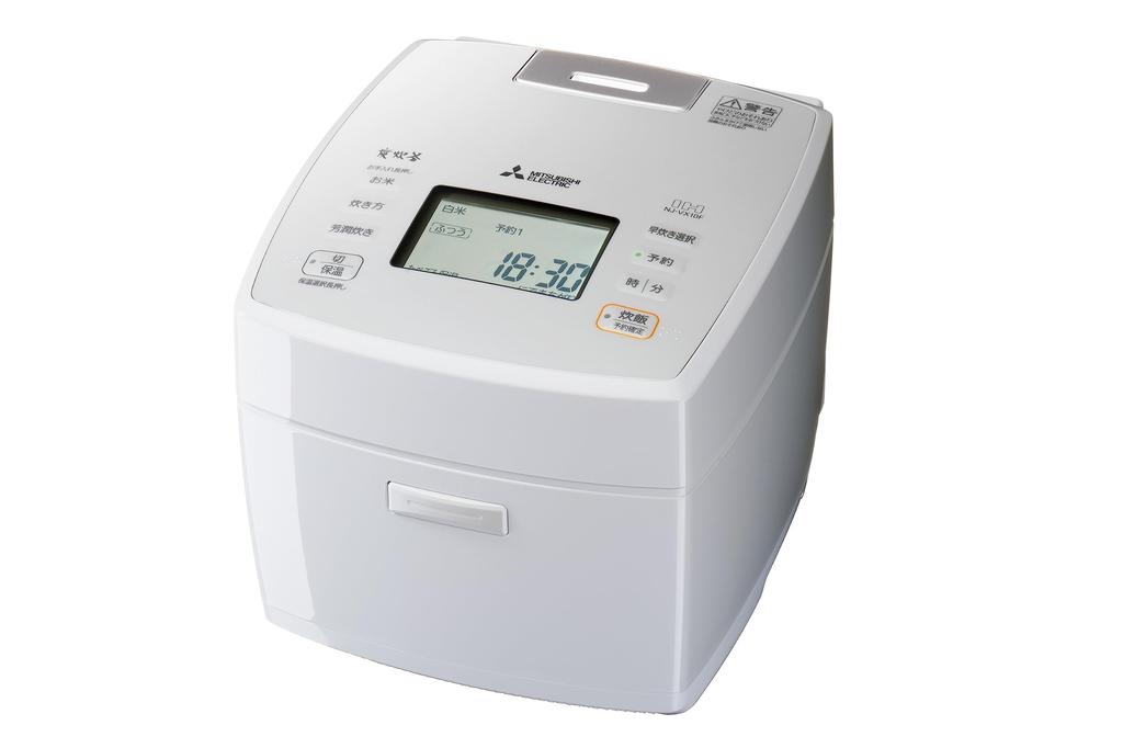 Mitsubishi Electric Rice IH Made In Binchotan Charcoal Cooking Pot Freezer Hojun Cooking Tsukishiro Cooker, 5.5-cup, Type, Japan, (Stovetop