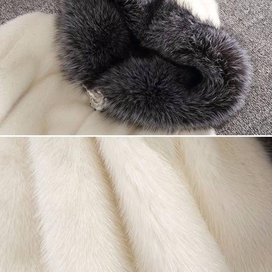 Fuskpälsjacka med huva för kvinnor, långärmad, öppen framsida, fleecejacka, vintervarm, luddig kant, fluffigt ytterplagg